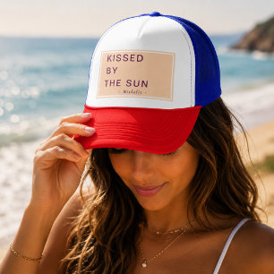 Minimalistische Persoonlijke Door De Zon Gekust Trucker Pet