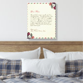 Minimalistische persoonlijke liefdesbrief handgesc canvas afdruk (Insitu (Slaapkamer))