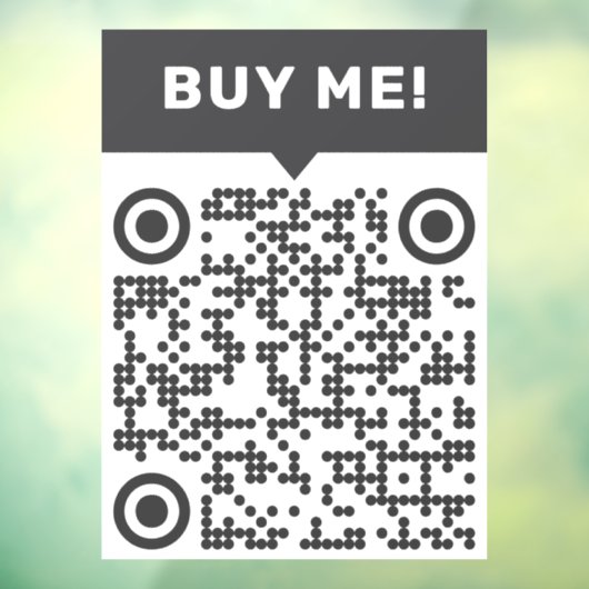 Minimalistische persoonlijke QR-code voor speciale Raamsticker (Vel 3)