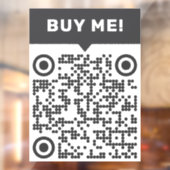 Minimalistische persoonlijke QR-code voor speciale Raamsticker (Vel 2)