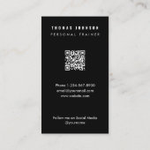 Minimalistische persoonlijke trainer Fitness Atlee Visitekaartje (Achterkant)