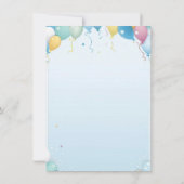 Minimalistische persoonlijke uitnodiging voor de e (Achterkant)