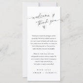 Minimalistische persoonlijke welkomstkaart (Voorkant)