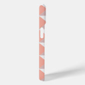 Minimalistische perzik geometrische patroon Case-Mate iPhone case (Achterkant / Rechts)
