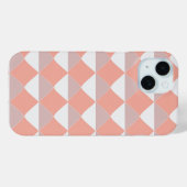 Minimalistische perzik geometrische patroon Case-Mate iPhone case (Achterkant (horizontaal))