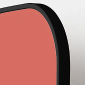 Minimalistische perzik op maat met naam pickleball paddle (Links Detail)
