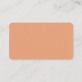 Minimalistische perziklijn plaatskaartje (Achterkant)