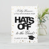 Minimalistische Petten voor de aankondiging van he (Staand voorkant)