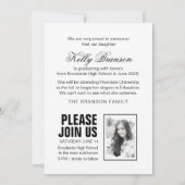 Minimalistische Petten voor de aankondiging van he (Achterkant)