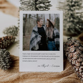 Minimalistische Photo Christmas Kaart voor Passen 