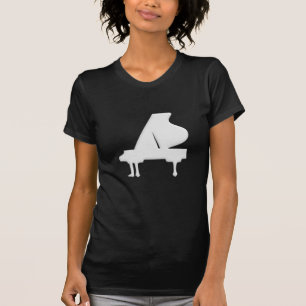 Minimalistische Piano Toets Muziekgrafiek T-shirt
