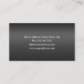 Minimalistische Pianomuziek Tutor Hart Kaart Visitekaartje (Achterkant)