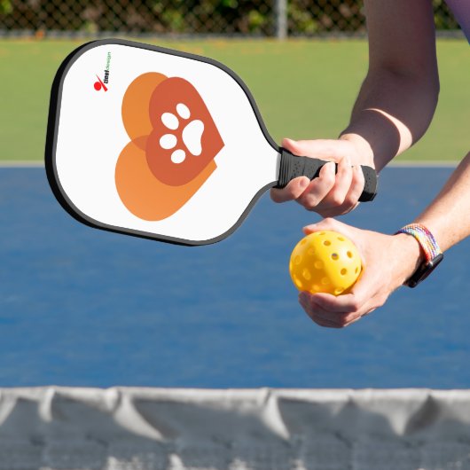 Minimalistische Pickleball Paddle met Pootafdruk H (Insitu)