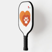 Minimalistische Pickleball Paddle met Pootafdruk H (Links)