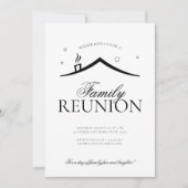 Minimalistische picknick voor gezinshereniging kaart (Voorkant)