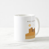 Minimalistische Piel Castle Mok – Historisch gesch (Voorkant rechts)