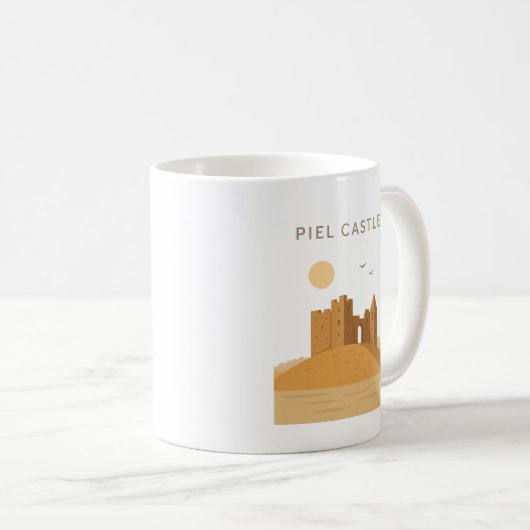 Minimalistische Piel Castle Mok – Historisch gesch (Voorkant rechts)