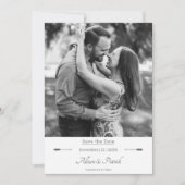 Minimalistische Pijlen Foto Save the Date | Wit (Voorkant)