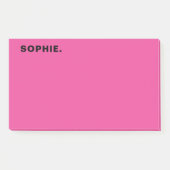 Minimalistische Pin Persoonlijke Post-it Nota met Post-it® Notes (Voorkant)