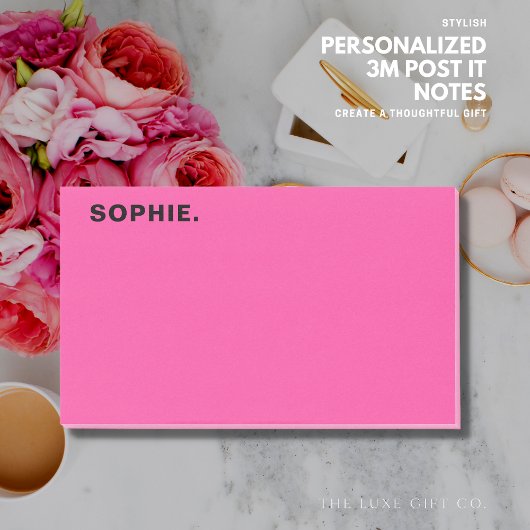 Minimalistische Pin Persoonlijke Post-it Nota met Post-it® Notes