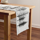 Minimalistische Pine Forest Table Runner Lange Tafelloper (Voorbeeld)
