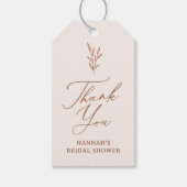 Minimalistische Pink Boho Vrijgezellenfeest Favor  Cadeaulabel (Voorkant)