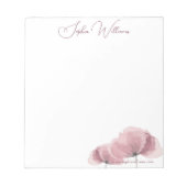 Minimalistische Pink Poppy Branding Notitieblok (Voorkant)