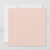Minimalistische Pink Rose Gold Typografie Bachelor Kaart (Achterkant)