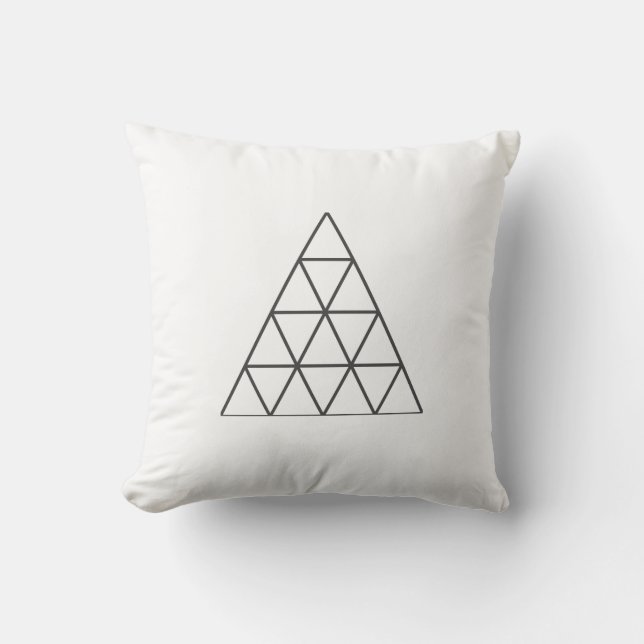 Minimalistische Piramide Worp Kussen / Kussen (Voorkant)