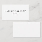 Minimalistische plaatskaart, eenvoudige plaatskaar informatiekaartje (Voorkant / Achterkant)