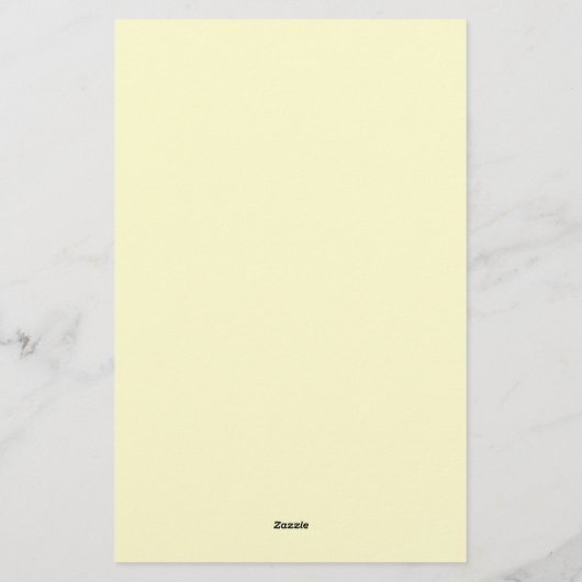 Minimalistische Plain Classical Professional Cream Briefpapier (Achterkant)