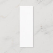 Minimalistische Plain Geel Sinaasappel Wit Modern Mini Visitekaartje (Achterkant)