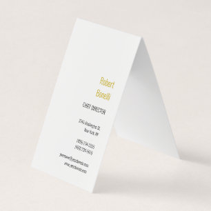 Minimalistische Plain Modern Gold Color Naam Visitekaartje