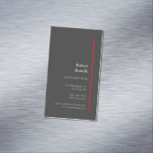Minimalistische Plain Modern Speciaal Zwart Magnetisch Visitekaartje (Voorbeeld)