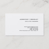 Minimalistische Plain Moderne Waterverf Bloemen Visitekaartje (Voorkant)