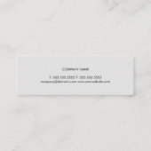 Minimalistische Plain Texture Zwart Licht Grijs At Mini Visitekaartje (Achterkant)