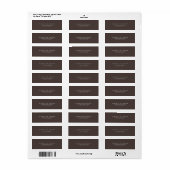 Minimalistische Plain Wedding Retour Adreslabels Etiket (Full Sheet)