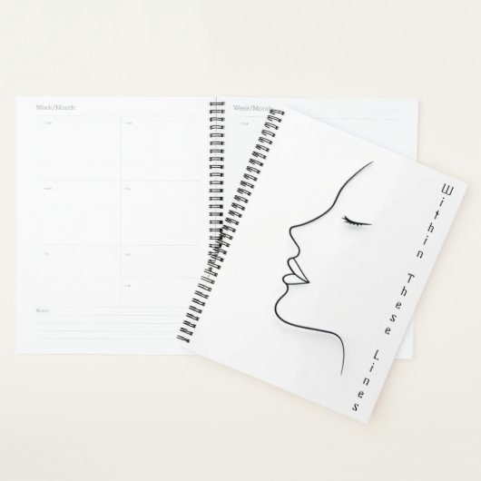 Minimalistische Planner met Continue Lijn Kunst (Display)