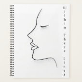 Minimalistische Planner met Continue Lijn Kunst (Voorkant)