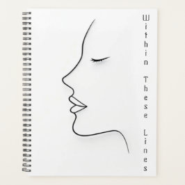 Minimalistische Planner met Continue Lijn Kunst