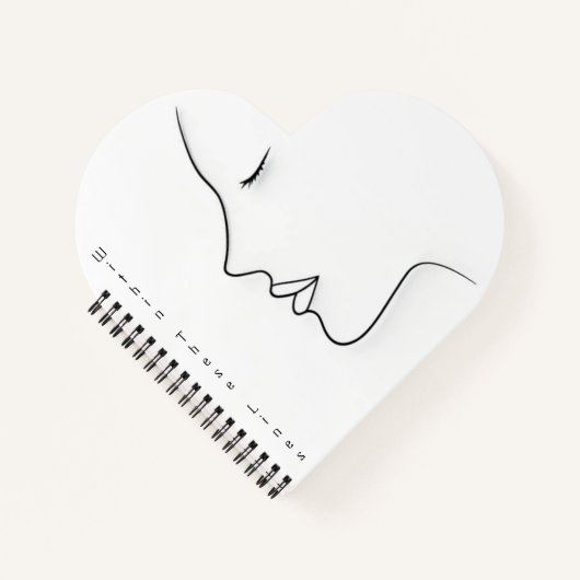 Minimalistische Planner met Continue Lijn Kunst Notitieboek (Voorkant)