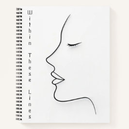 Minimalistische Planner met Continue Lijn Kunst Notitieboek
