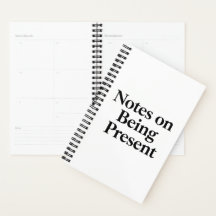 Minimalistische Planner "Notities over Aanwezig Zi