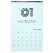Minimalistische Planners Kalender (Jan 2026)