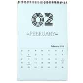 Minimalistische Planners Kalender (Feb 2026)