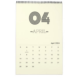 Minimalistische Planners Kalender