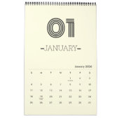 Minimalistische Planners Kalender (Jan 2026)