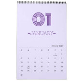 Minimalistische Planners Kalender (Jan 2027)