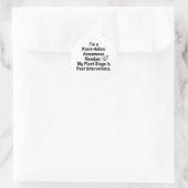 Minimalistische "Plant-Holics Anonymous" sticker (Tas)