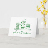 Minimalistische Plant Moeder Cute Plant Liefhebber Kaart (Gele Bloem)